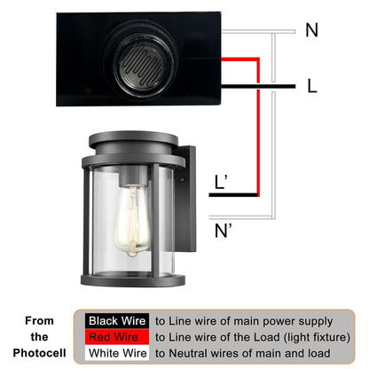 AC 120V Photocell Sensor Switch Photocell 120v Photocell Circuit - Tampa Home & Garden Store