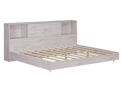 Full Size Daybed Frame with Storage Bookcases White Oak - Tampa Home & Garden Store