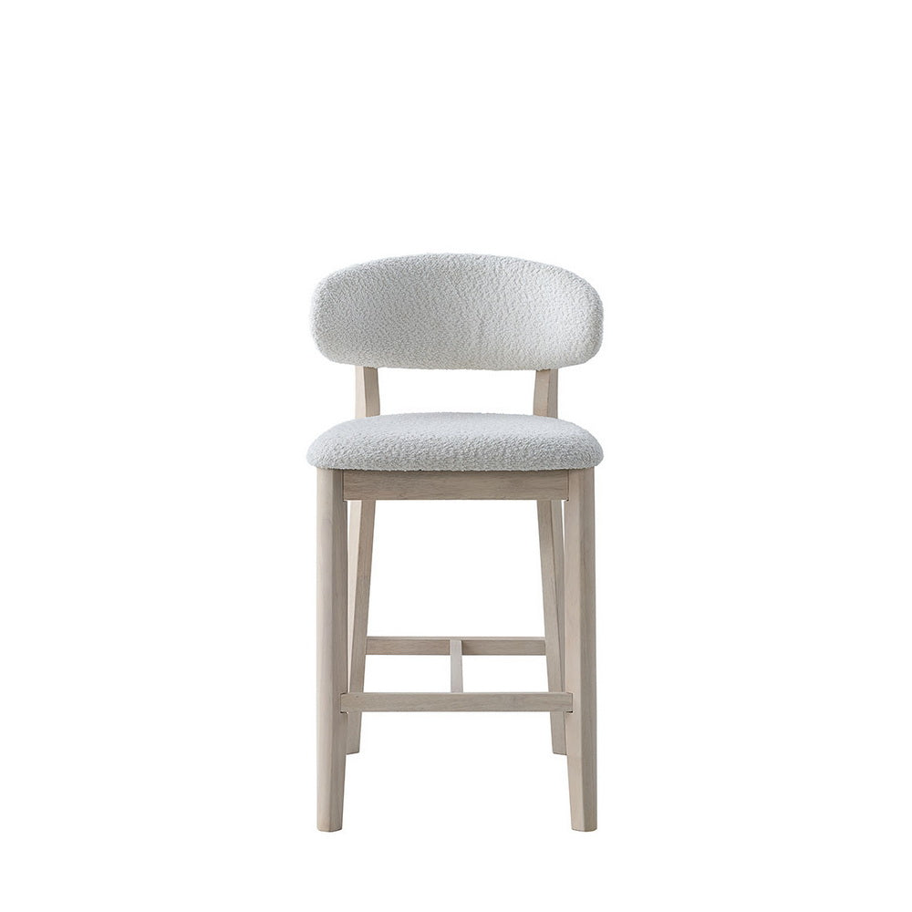 ACTU Counter Stools set of 2, 26in upholstered bar stools with light wood frame on Tampa Home & Garden Store