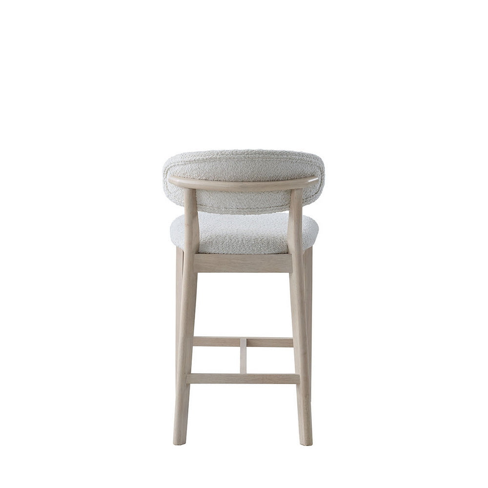 ACTU Counter Stool 26 in upholstered solid wood bar stool with fabric mid-century modern on Tampa Home & Garden Store