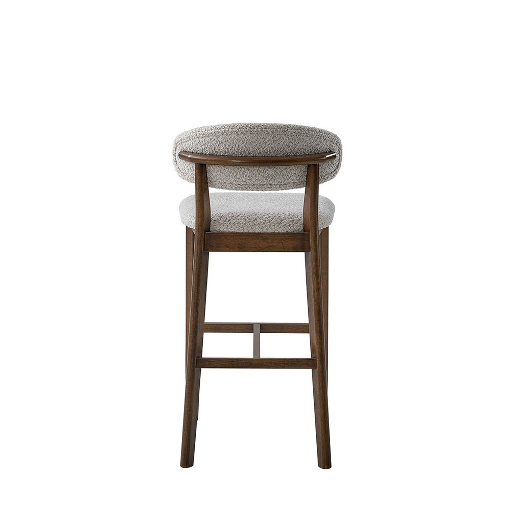 ACTU Bar Stool set of 2, 30-inch upholstered bar stools, solid wood, mid-century modern on Tampa Home & Garden Store