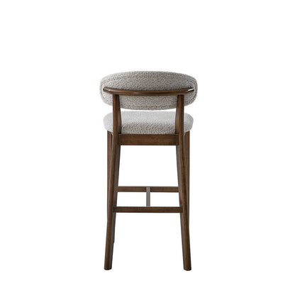 ACTU Bar Stool set of 2, 30-inch upholstered bar stools, solid wood, mid-century modern on Tampa Home & Garden Store
