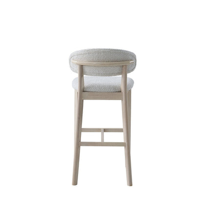 ACTU Bar Stools set of 2, 30-inch, cream upholstery with wood frame, mid-century modern on Tampa Home & Garden Store