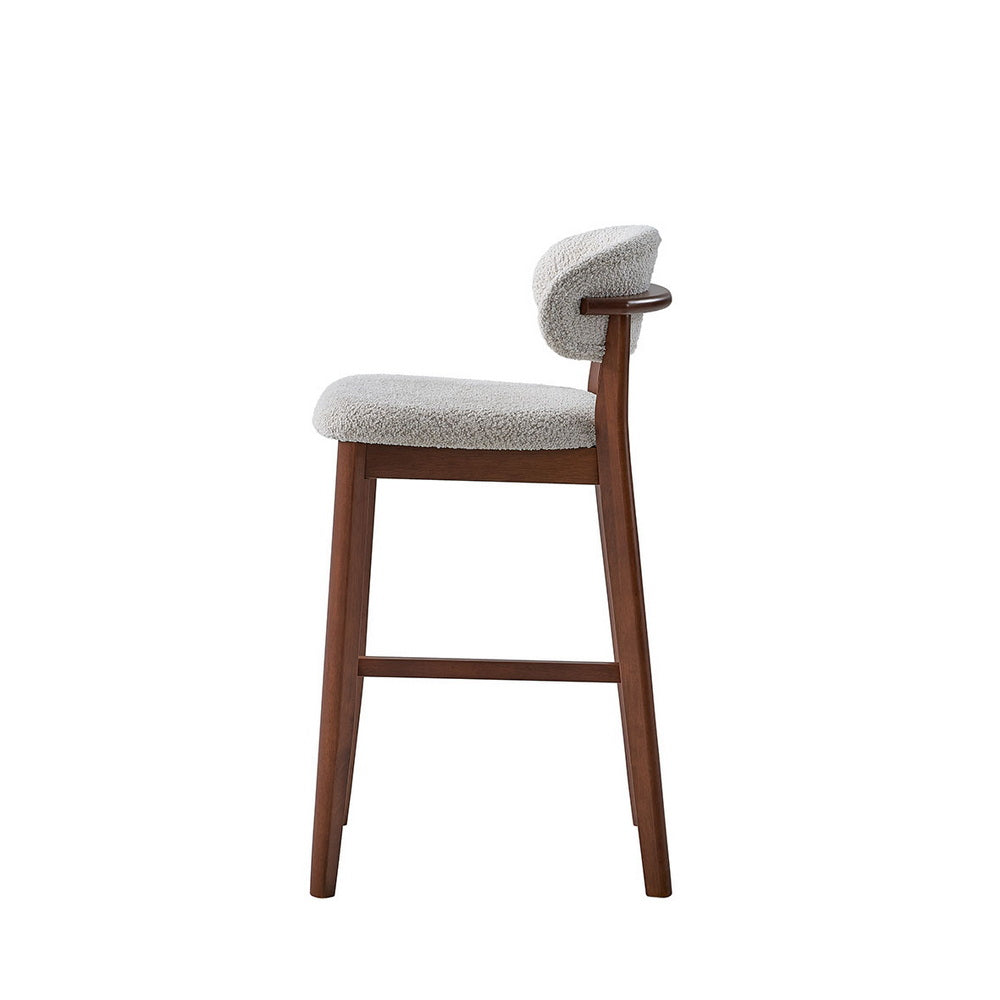 ACTU Bar Stools set of 2, 30” upholstered seats, solid wood, mid-century modern on Tampa Home & Garden Store