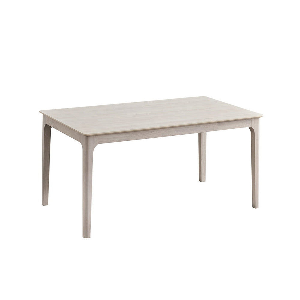 ACTU Farmhouse Dining Table in light wood finish with rectangular top and tapered legs on Tampa Home & Garden Store