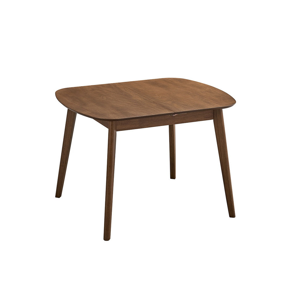 ACTU FURNITURE extendable dining table in warm wood finish with rounded edges on Tampa Home & Garden Store