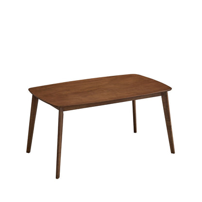 ACTU Scandinavian dining table in warm brown wood with tapered legs on Tampa Home & Garden Store