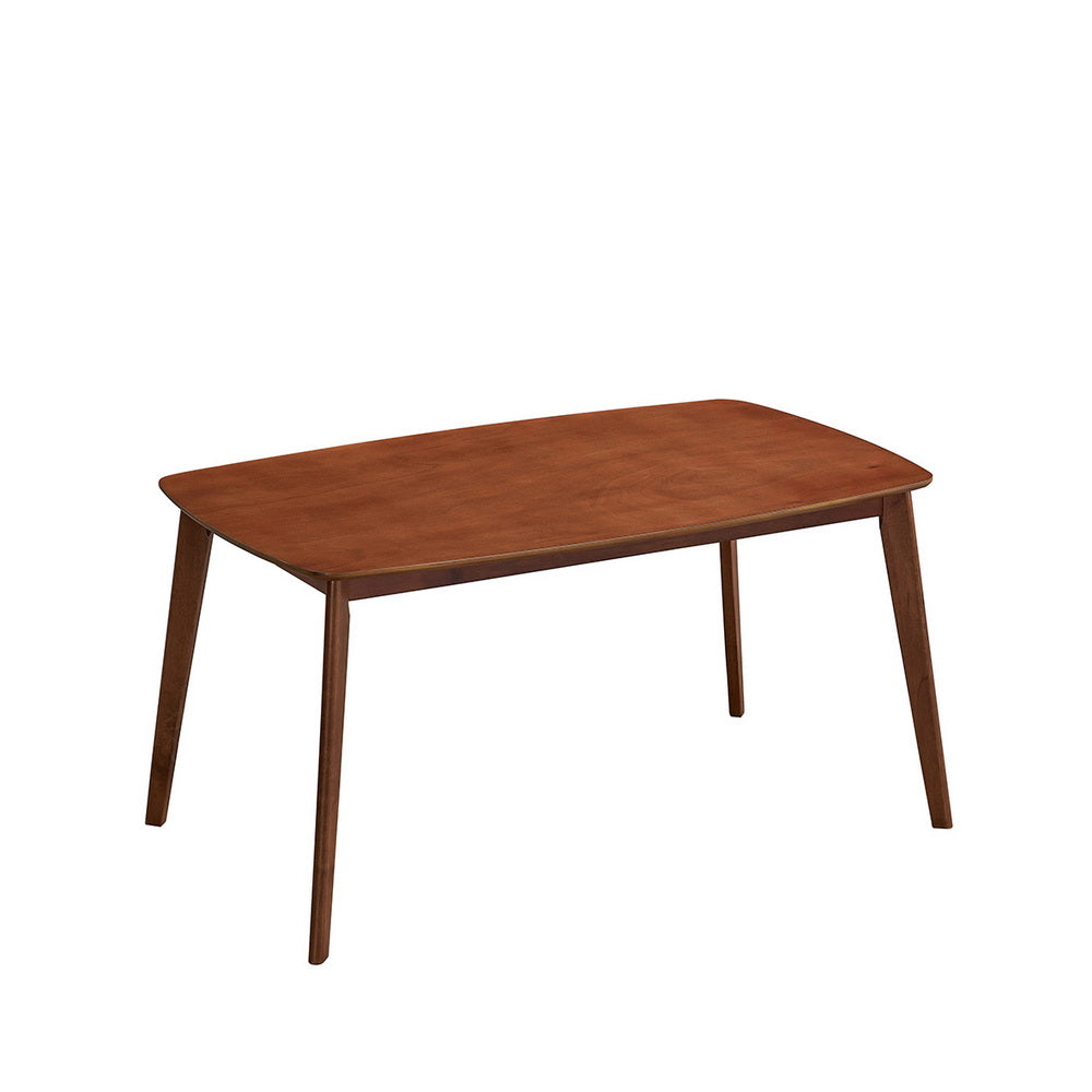 ACTU Scandinavian dining table in warm wood finish with tapered legs for small spaces on Tampa Home & Garden Store