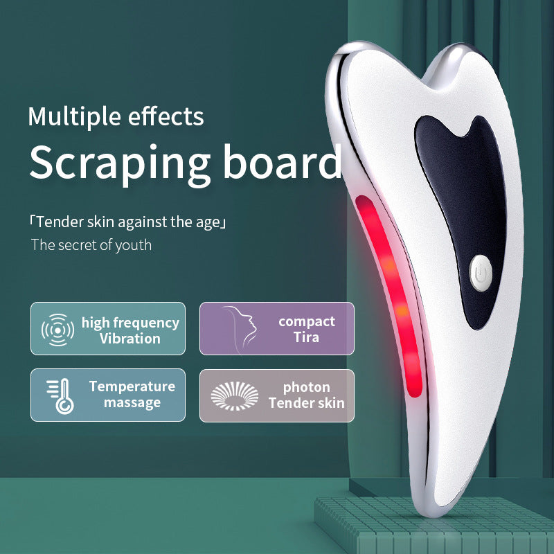 Microcurrent Face Lift Machine USB Charge Electric Guasha Massage Scraping Galvanic Beauty Skin Lifting Facial Body Massager - Tampa Home & Garden Store
