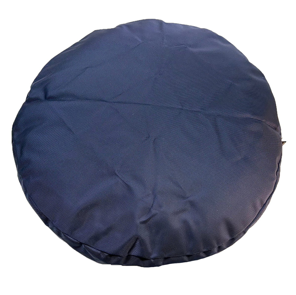 Round Armor dog bed navy fabric by American Dog on Tampa Home & Garden Store