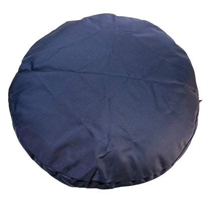 Round Armor dog bed navy fabric by American Dog on Tampa Home & Garden Store