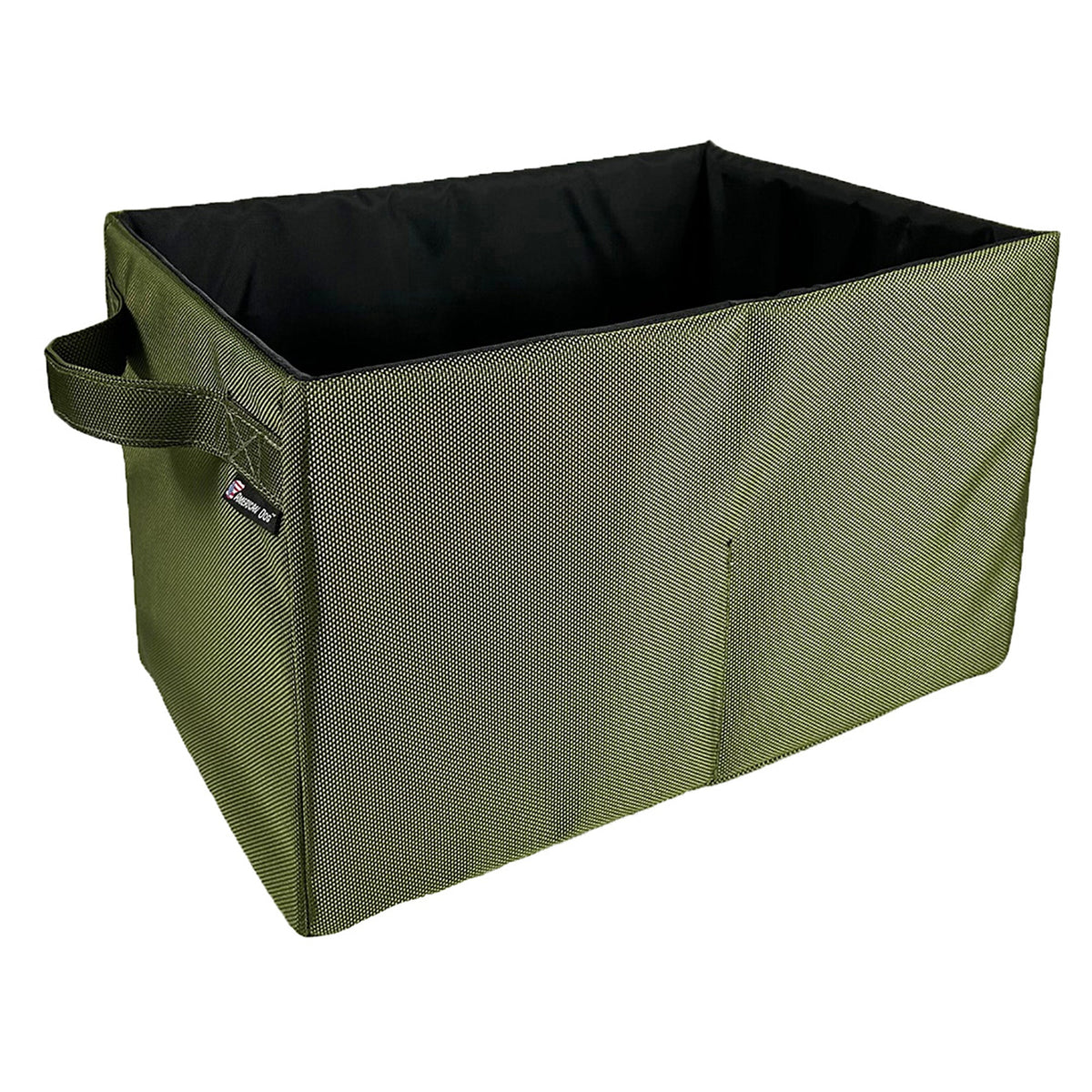 Drool Box green fabric storage bin with side handle by American Dog on Tampa Home & Garden Store