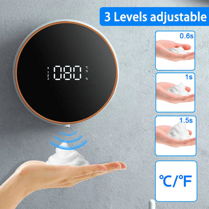 Soap Dispenser Touchless Automatic USB Liquid Foam Machine Wall-mounted Infrared Induction Hand Washer Sanitizer Tool - Tampa Home & Garden Store