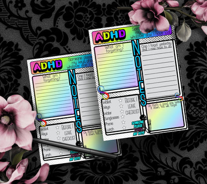 ADHD Humor Notepad: Neuro Spicy Checklist, Funny Gift - Tampa Home & Garden Store