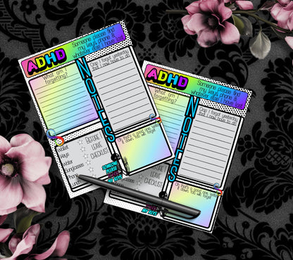 ADHD Humor Notepad: Neuro Spicy Checklist, Funny Gift - Tampa Home & Garden Store