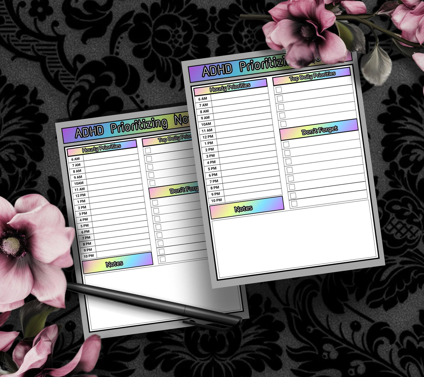 ADHD Prioritizing Notepad: Rainbow Daily Task Planner - Tampa Home & Garden Store