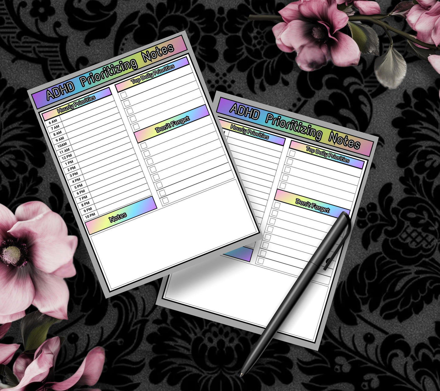 ADHD Prioritizing Notepad: Rainbow Daily Task Planner - Tampa Home & Garden Store