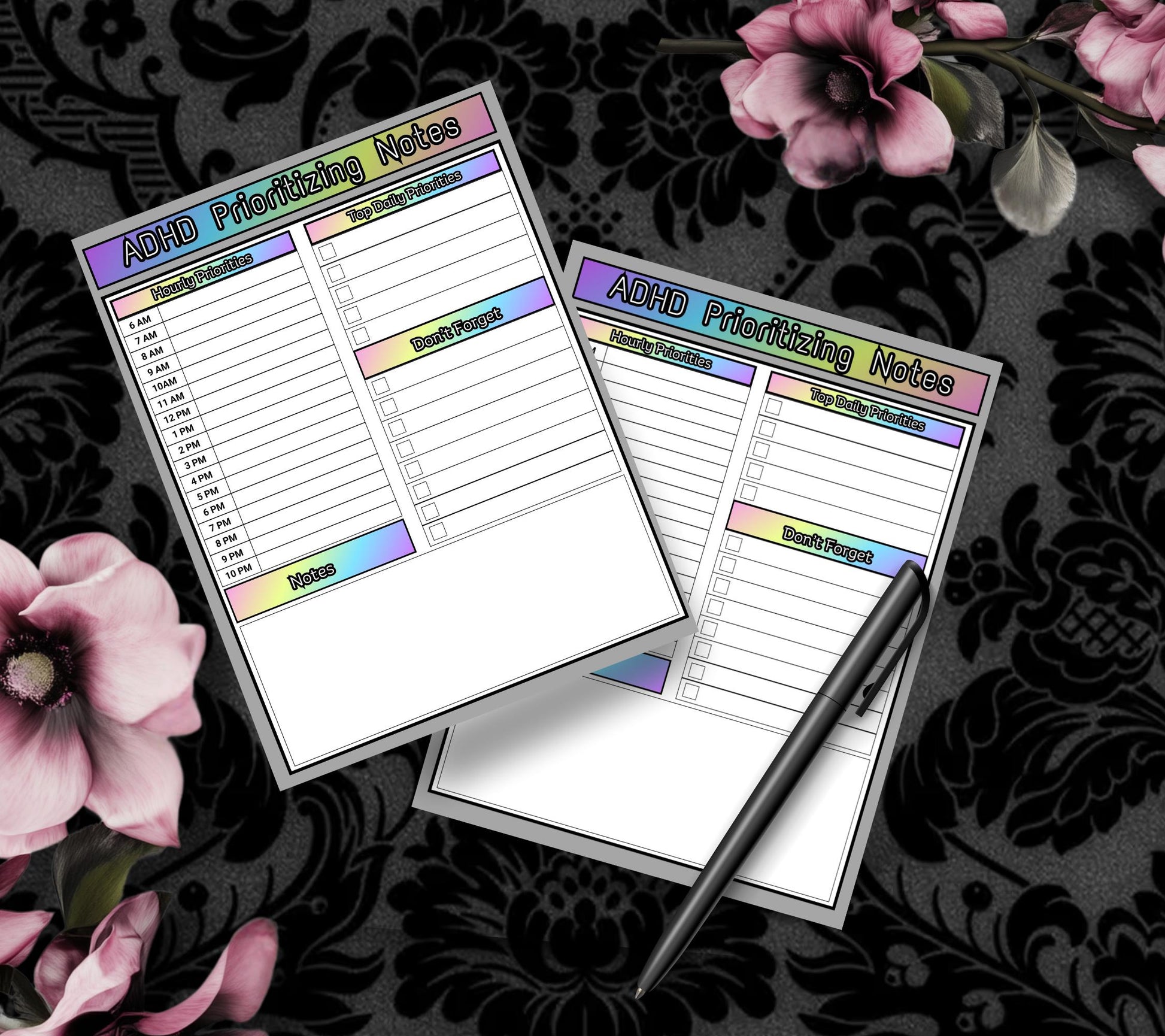 ADHD Prioritizing Notepad: Rainbow Daily Task Planner - Tampa Home & Garden Store