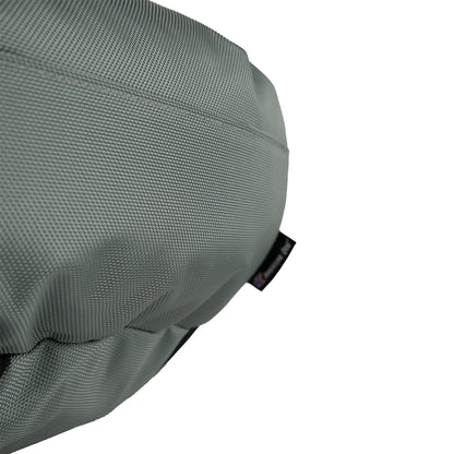 Round bolstered dog bed Armor™ gray fabric with stitched seams by American Dog on Tampa Home & Garden Store