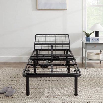 Base de cama ajustable eléctrica Twin XL con control remoto y ajuste de cabeza y pies