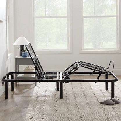 Base de cama ajustable eléctrica Twin XL con control remoto y ajuste de cabeza y pies