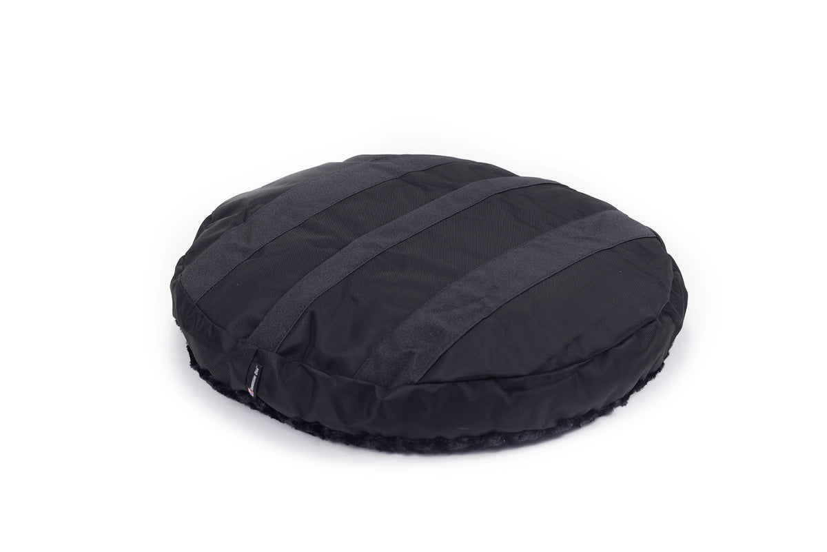 Round Dog Bed and the Plush Rose Fleece Cover