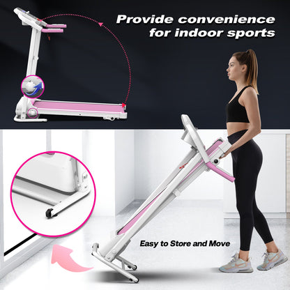 Foldable Treadmill 2.5HP Electric Folding Treadmill Running Walking Machine for Home Gym, Max 265 LBS Weight Capacity - Tampa Home & Garden Store
