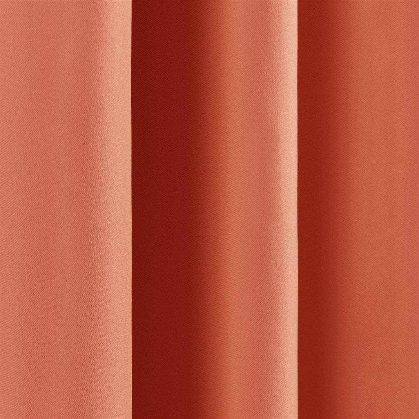 Paneles de cortina opaca térmica color albaricoque naranja sólido de 52 x 84 pulgadas - Juego de 2