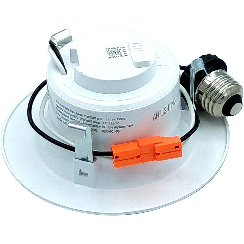 AH Lighting 4" LED Selectable 5CCT 9W Recessed Baffled Retrofit Kit Reflector - Tampa soil911.com