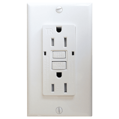 AH Lighting GFCI 15Amp Tamper Resistant - Self Test (UL943) White - Tampa soil911.com
