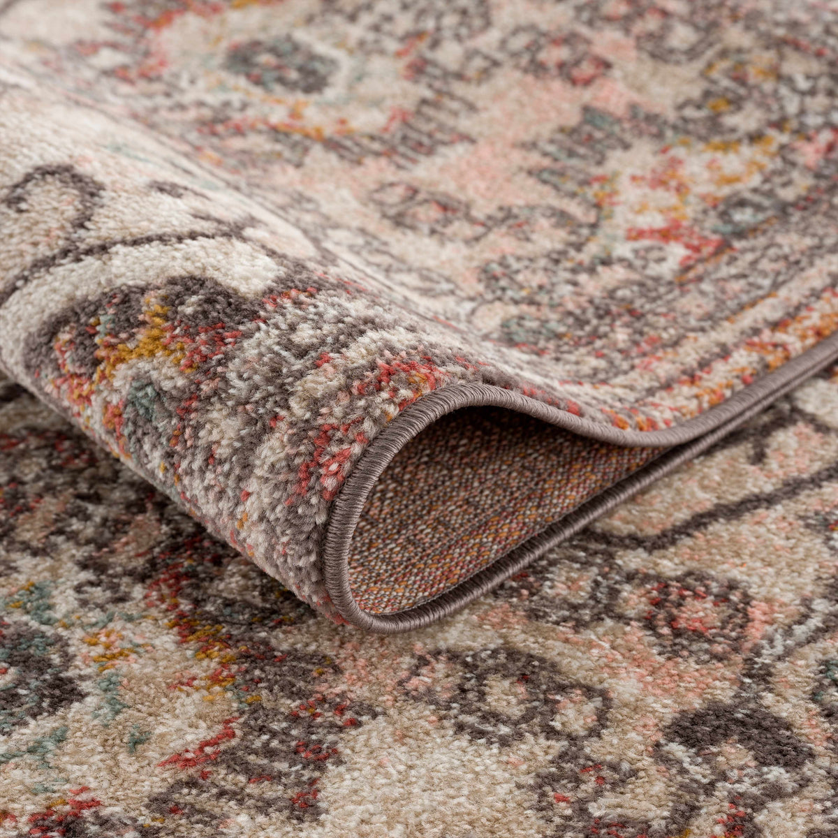 Yennora area rug, Boutique Rugs, clearance, plush multicolor pile with beige base on Tampa Home & Garden Store
