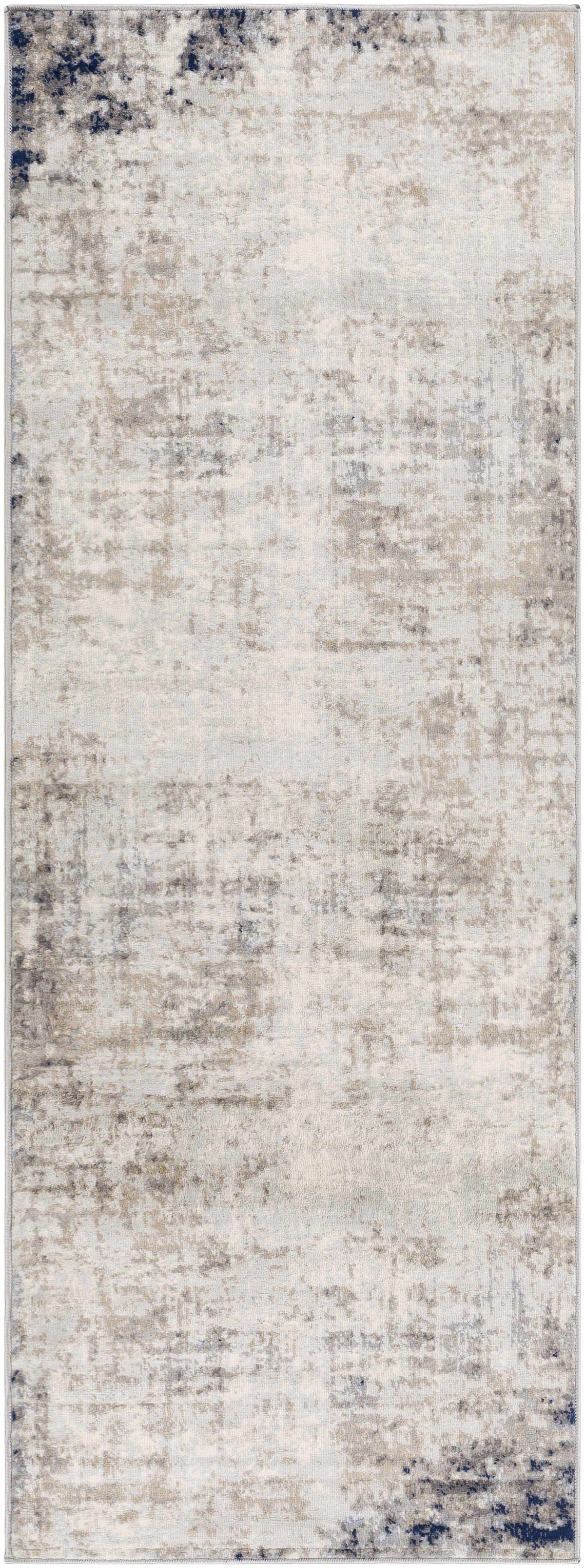 Alcove Abstract Area Rug beige/cream with blue accents by Boutique Rugs on Tampa Home & Garden Store