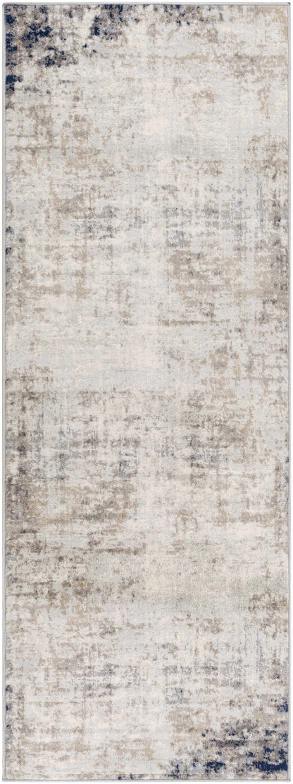Alcove Abstract Area Rug beige/cream with blue accents by Boutique Rugs on Tampa Home & Garden Store