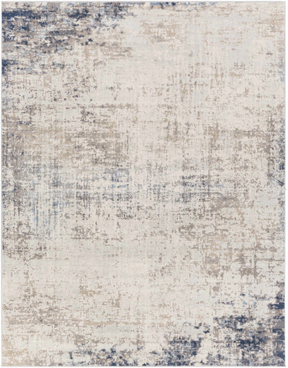 Alcove Abstract Area Rug by Boutique Rugs in beige gray blue with distressed pattern on Tampa Home & Garden Store