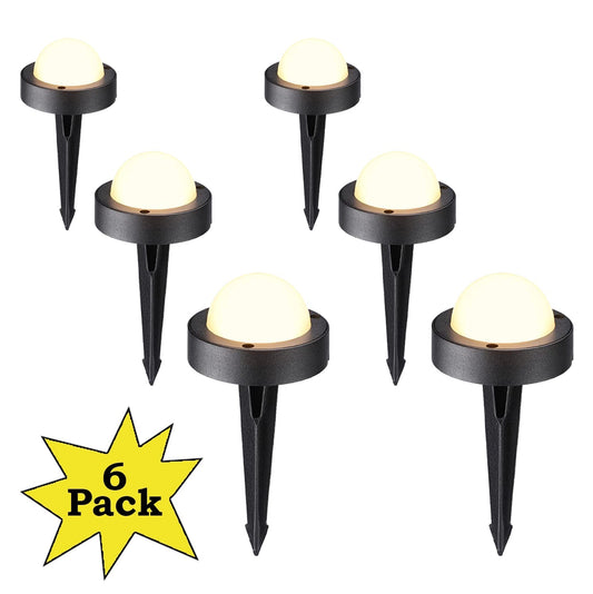 ALD10 Lot de 6 lampes LED pour terrasse extérieure 4,5 W, éclairage de paysage basse tension 12 V