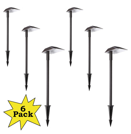 ALP02 6-Pack 5W Low Voltage 12V LED Cast Aluminum Landscape Pathway Lights Package - Tampa soil911.com