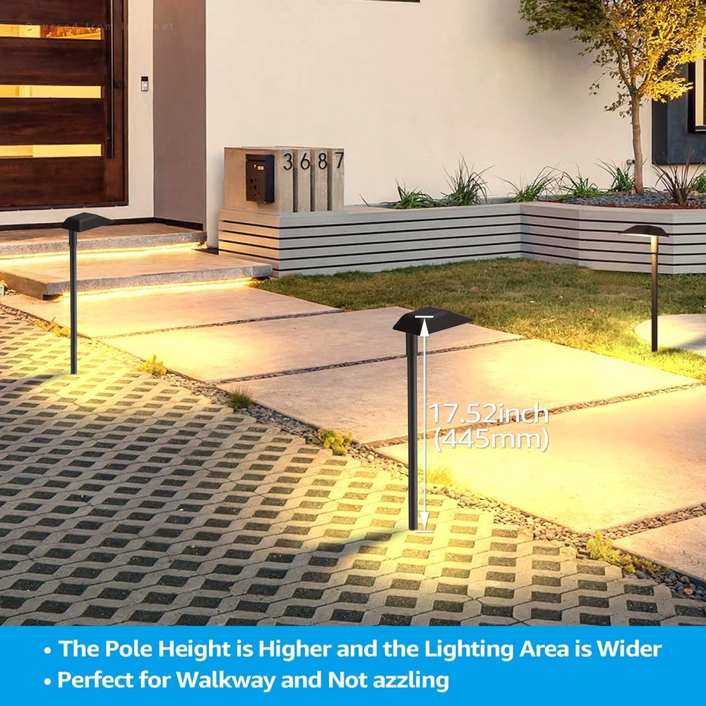ALP02 6-Pack 5W Low Voltage 12V LED Cast Aluminum Landscape Pathway Lights Package - Tampa Home & Garden Store