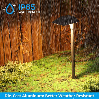 ALP02 6-Pack 5W Low Voltage 12V LED Cast Aluminum Landscape Pathway Lights Package - Tampa Home & Garden Store