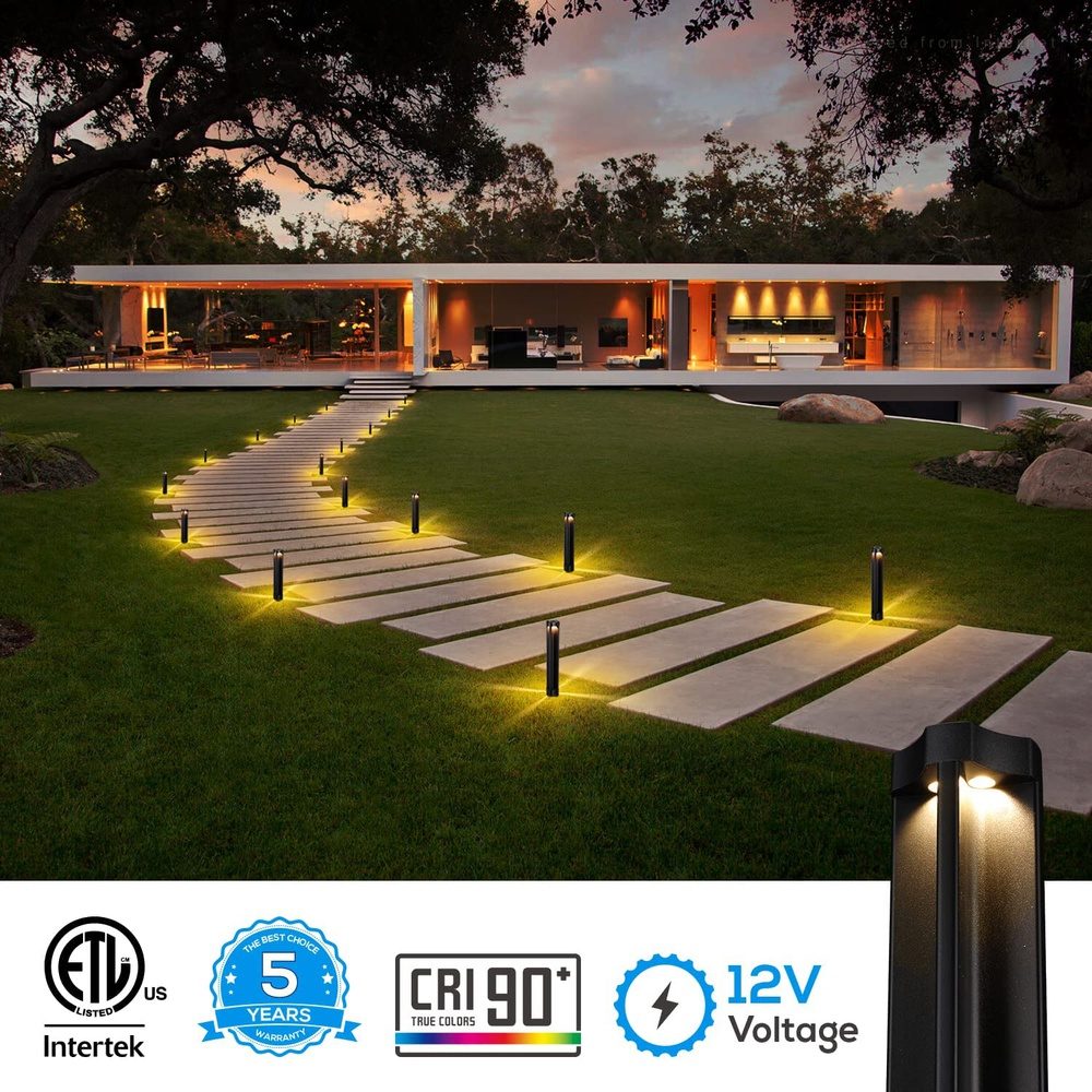 ALP14 12-Pack 4W LED 12V Low Voltage Pathway Lighting Package, AC/DC Landscape Driveway Lights - Tampa soil911.com