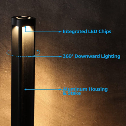 ALP14 6-Pack 4W LED 12V Low Voltage Pathway Lighting Package, AC/DC Landscape Driveway Lights - Tampa soil911.com
