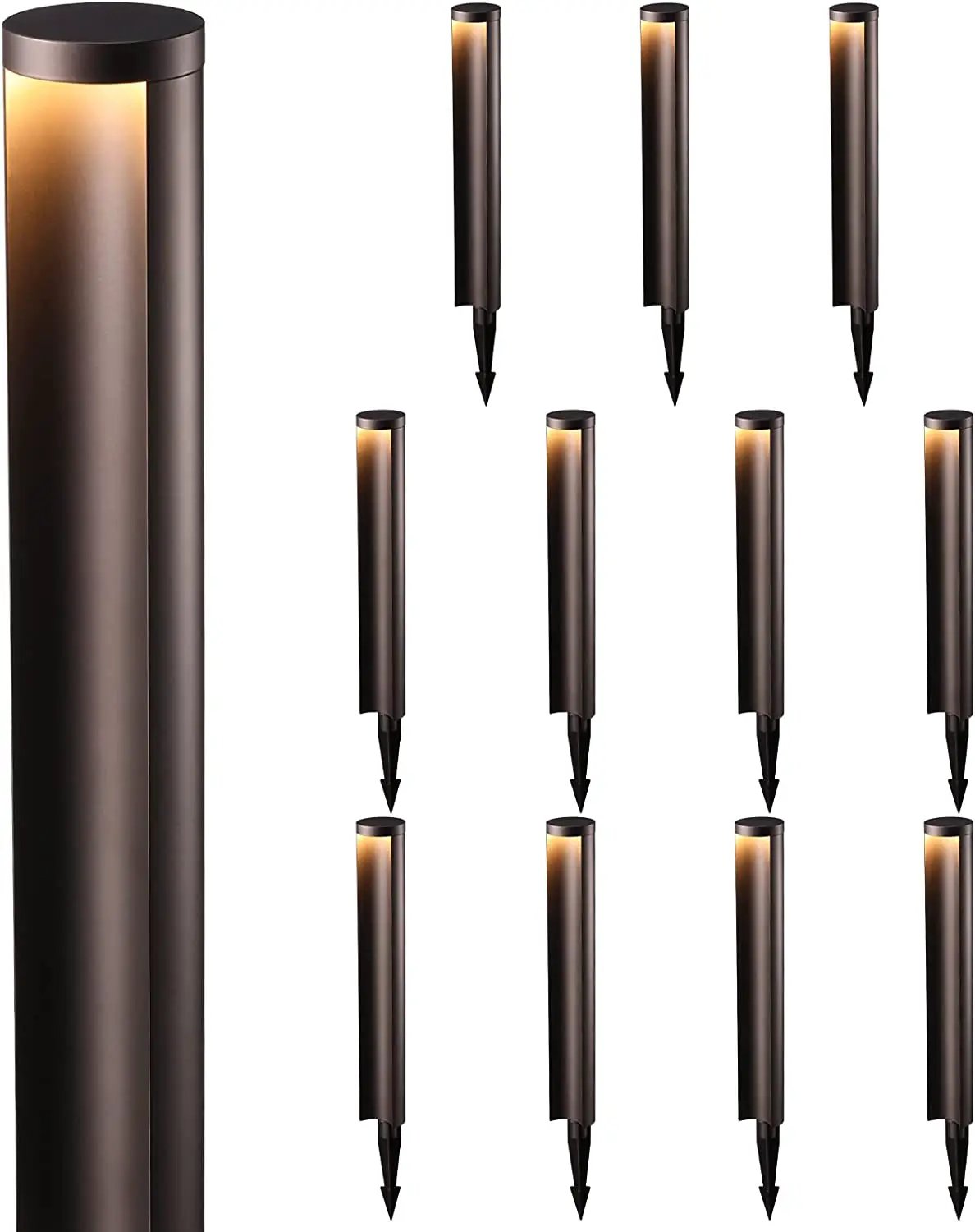 ALP16 12-Pack 5W LED Landscape Pathway Light Package, 12V Low Voltage Side Lit Path Lights - Tampa Home & Garden Store