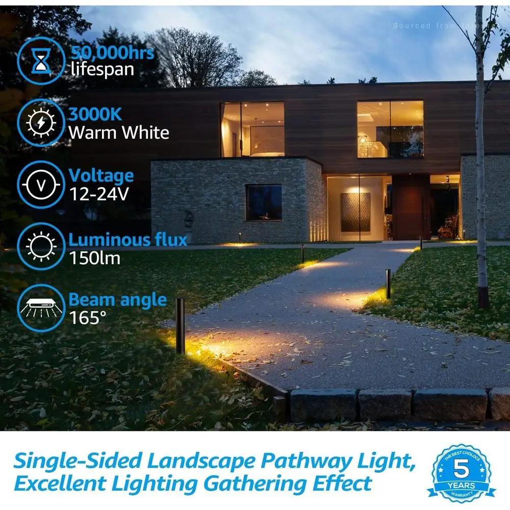 ALP16 12-Pack 5W LED Landscape Pathway Light Package, 12V Low Voltage Side Lit Path Lights - Tampa Home & Garden Store