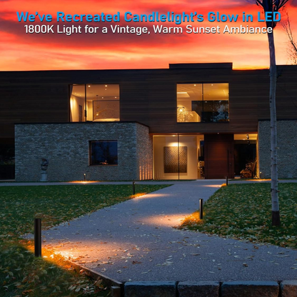 ALP16 Paquet de 6 éclairages de chemin à LED 5 W, éclairage de chemin à éclairage latéral basse tension 12 V