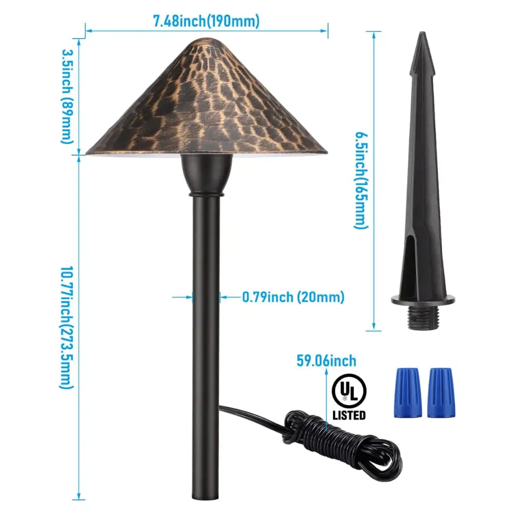 ALP49 12-Pack 3W LED Low Voltage Cast Aluminum Landscape Pathway Lights Package, Driveway Walkway Light - Tampa Home & Garden Store
