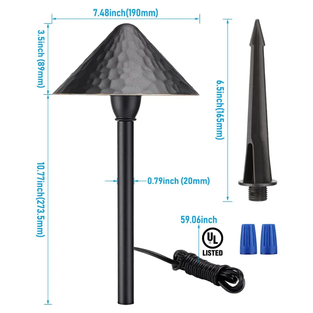 ALP49 12-Pack 3W LED Low Voltage Cast Aluminum Landscape Pathway Lights Package, Driveway Walkway Light - Tampa Home & Garden Store