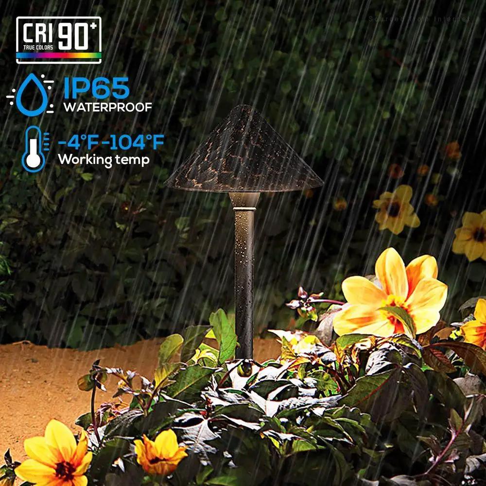 ALP49 12-Pack 3W LED Low Voltage Cast Aluminum Landscape Pathway Lights Package, Driveway Walkway Light - Tampa Home & Garden Store