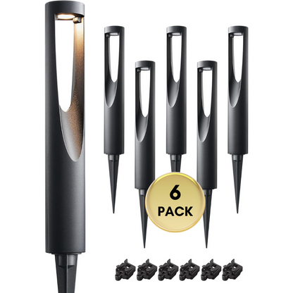 ALP50 6-Pack 2W 3000K Double-sided Light LED Landscape Pathway Light Package, 12V AC/DC - Tampa soil911.com