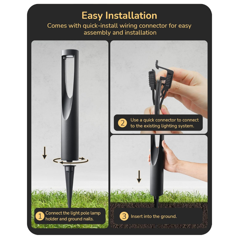 ALP50 6-Pack 2W 3000K Double-sided Light LED Landscape Pathway Light Package, 12V AC/DC - Tampa Home & Garden Store