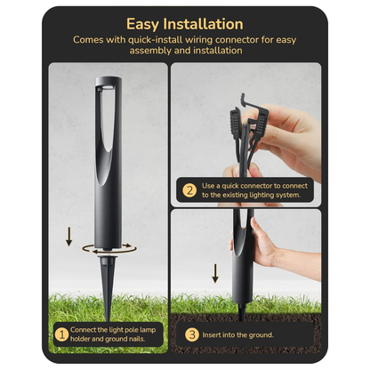 ALP50 6-Pack 2W 3000K Double-sided Light LED Landscape Pathway Light Package, 12V AC/DC - Tampa Home & Garden Store