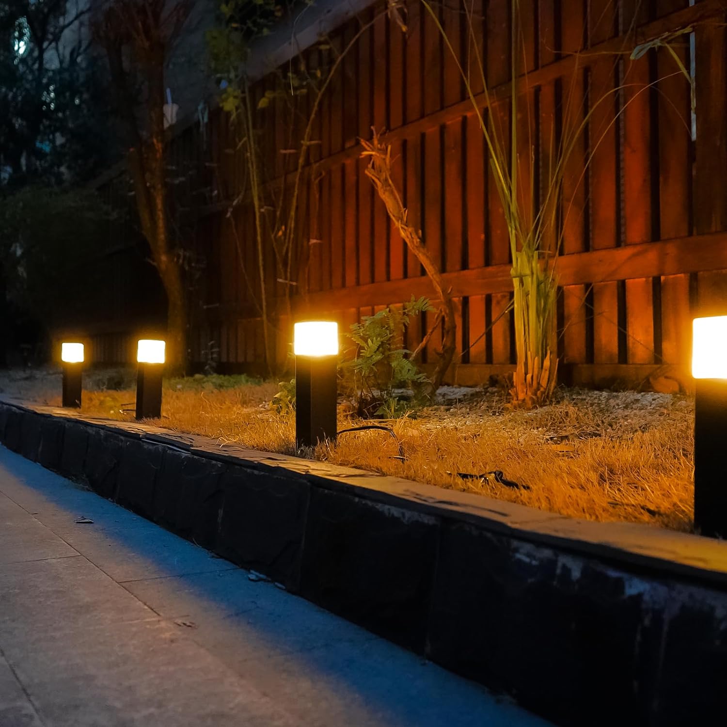 ALP51 8-Pack LED Landscape Pathway Lights Package, 2700K 2W Low Voltage 12V AC Bronze Bollard Outdoor Landscape Lighting - Tampa soil911.com